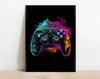 Neon Personagem de Jogo Alça Fone de Ouvido Futebol Basquete Pôster Sala de Estar Quarto Decoração de Casa Pintura Suspensa Pintura em Tela