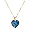 Colar de amor multicolorido personalizado com gota de óleo de hip-hop transfronteiriço Europa e Estados Unidos design retrô senso de moda personalidade fresca atacado para mulheres