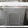 Lareira de Madeira Maciça Estilo Francês, Armário de Lareira Estilo Ins, Lareira Marrom Retrô Americano, Decoração Artística de Entrada