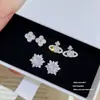 Pendientes de Moda de Aguja de Plata 925 con Cubos de Perla de Venta Caliente Pendientes Dulces de Nicho de Gama Alta Pendientes de Diseño Exquisito
