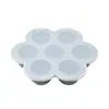 Bandeja Congelador de Alimentos Molde para Cubitos de Hielo de 7 Compartimentos Caja de Silicona para Alimentos Complementarios de Bebé Contenedor Engrosado para Congelar Snacks
