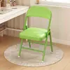 Silla de comedor plegable, simple y portátil, adecuada para apartamentos de alquiler, residencias estudiantiles, sillas de computadora, sillas de entrenamiento para salas de conferencias con respaldo, silla tipo puente