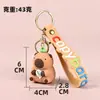 Chaveiro Boneca Capivara Pingente Criativo para Mochila Pingente para Bolsa Item de Presente de Desenho Animado para Crianças