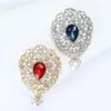 Comércio Exterior Transfronteiriço Europeu e Americano Criativo Retrô Strass Pingente Broche Feminino High-End Corsage Joia Pin Fabricante Atacado