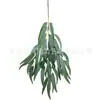 Planta verde artificial folhas de eucalipto três ramos decoração de casamento flor artificial estilo nórdico atacado transfronteiriço