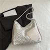Bolsa Estilo Nacional Estilo Chinês Novo Feminina 2025 Nova Moda Verão Bolsa de Ombro Grande Capacidade Commuter Axila