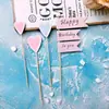 Estilo coreano ins decoración de pastel cara sonriente oso vela enchufe de cumpleaños celebridad de internet diy todo partido simple horneado adorno