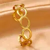 Populares Pulseras Hidráulicas Europeas y Americanas para Mujer, Pulseras Huecas con Diseño Único y Exagerado, Pulseras de Cadena Entrelazadas, Lujo Ligero y Versátiles