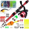 Set de Caña y Carrete Ultra Corto 1.8m Caña de Pescar para Niños y Equipo Amazon Temu Exclusivo Transfronterizo para Aliexpress Personalización