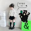 Meias Femininas Primavera e Outono Meias de Cano Médio Outwear Moderno Ins Estilo Princesa Bebê Cano Médio Femininas Bebê Infantil Meias de Flor para Mulheres