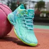 Sapatos Masculinos 2025 Primavera e Outono Malha Respirável Tênis de Basquete Infantil Sapatos Esportivos para Crianças Maiores Crianças Alunos do Ensino Fundamental Solas Macias Modernas
