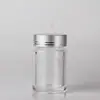 Botella de cápsulas blandas de aceite de pescado de 60 g, PS transparente, botella interior dorada, polvo de Dendrobium officinale, botella acrílica para el cuidado de la salud