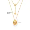 Set de Pendientes y Collar de Plata de Ley 925 Gota de Agua Zirconio Cadena de Suéter Cepillada Joyería Ins de Lujo Ligero para Mujer Venta al por Mayor