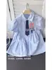 Vestido de Niña Verano 2026 Nuevo Estilo Vestido Judy Conejo Policía para Niños Estilo Preppy de Niña Pequeña Vestido de Princesa