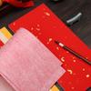 Papel Especial Xuan para Caligrafia em Letra Regular Pequena Papel Colorido para Anotações de Traço Único Papel Floral com Dourado Borrifado Criação em Letra Corrida