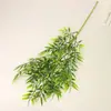 Folha de bambu artificial folha de bambu falsa galho de bambu pequeno divisória de galho de bambu ramo falso externo árvore de engenharia cobertura decorativa para tubo de água tubo de aquecimento