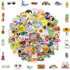 Tiktok 100 Pegatinas Pequeñas de 4 cm Estilo Fresco para Compra Directa Transfronteriza para Patinetas, Guitarras, Computadoras y Botellas de Agua
