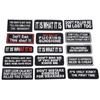 Moda Clássico Reparando Flor Selo Patch Pano Adesivo Bordado Letra Roupas Decoração Cor Buraco Sinal Retangular Inglês