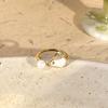Anillo pequeño de conejo de moda fresca para mujer, diseño de nicho, de alta gama, ligero, de lujo, nuevo anillo de dedo índice chino.