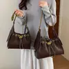 Bolsa de Corrente Acolchoada de Luxo para Mulheres 2026 Nova Bolsa Tote com Cordão de Grande Capacidade Bolsa de Ombro Transversal de Nicho de Luxo Leve