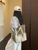 Bolso de Nylon de Gran Capacidad Casual para Viajes Diarios para Mujer 2026 Nuevo Modelo Bolso de Hombro Tote para Estudiante Universitario