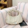 Bolsa Transversal de Nicho Transfronteiriça para Mulheres 2026 Nova Versátil Bolsa Amassada tipo Bolinho Capacidade Grande Casual Relaxada Bolsa de Ombro