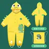 Impermeable Infantil Mono de una Pieza para Niños y Niñas Pongee Estudiantes de Primaria Guardería Bebé Traje Completo para Jugar en el Agua Poncho