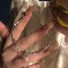 Pulsera de Ópalo Mariposa para Mujer de Nicho de Lujo Ligero de Alta Gama con Cuentas de Cristal al por Mayor Colgante Accesorios Yiwu Nuevo