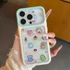 Aplicable a iPhone 18 Pegatinas de Animales Pequeños de Dibujos Animados Funda de Teléfono con Ventana Grande Apple 17 Pro Max Funda Protectora Linda