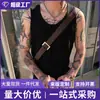 Nuevo Estilo de Verano para Comercio Exterior: Chaleco con Capucha Suelto Casual con Camiseta sin Mangas de Canalé para Hombre