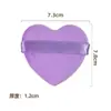 Borla de polvo flocada extra grande en forma de corazón, borla flocada suave y amigable con la piel para polvo suelto, borla de maquillaje de pelo largo y grueso para fijar el maquillaje