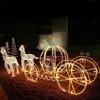 Escultura de Gelo Estéreo de LED Personalizada Alce de Natal Panda Gigante Boneco de Neve de Natal Lâmpada em Forma
