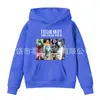 Sudadera con Capucha de Color Sólido Estampada con Letras Primavera y Otoño Ropa de Forro Polar para Niños con Bolsillo Top con Logo Fijo