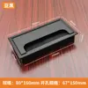Caixa de passagem para mesa de escritório, tampão de furo para fios de computador, tampão quadrado multiuso com amortecimento e escova, tampa decorativa