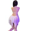Lingerie Sexy Tamanho Grande Tiffany Verão Costas Nuas Tentação Renda Quente Transparente Borboleta Gola Alta Suspensor Camisola Puro Desejo