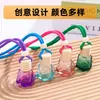 Colgante Decoración de Coche Botella Vacía de Aromaterapia 8ml Diamante Botella Pequeña de Aromaterapia Correa Tapa de Madera Difusor de Perfume Aceite Esencial