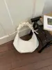 Bolsa Plissada Estilo Doce Transfronteiriça com Grande Capacidade, Bolsa Estilosa Formato Bolinho para o Dia a Dia, Bolsa de Ombro/Axila com Tecido Estampado de Estrelas