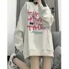 Sudadera Gruesa con Cuello Redondo y Forro Polar para Mujer 2025 Otoño e Invierno Nuevo Diseño con un Estilo Perezoso Top Holgado para Mujer Tendencia Ins