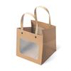 Bolsa cuadrada con ventana para regalo de boda, portátil, cuadrada, para regalo