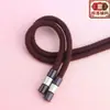 Nuevo Conjunto de Tres Piezas Tweed Algodón Poliéster de 5 mm Cabeza de Aleación Cordón Redondo Pantalones Casuales Cordón en la Cintura Sudadera Versátil Cordón de Ajuste En Stock