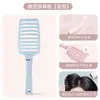 Peine de hueso elástico para cabello liso sin enredos, masaje del cuero cabelludo, adecuado para mujeres con cabello largo, peine elástico acanalado para uso en casa