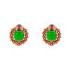 Otoño Nueva Entrada Lujo Ligero Forma Geométrica Micro-incrustado Zircón Moda Aretes Combinables Aguja de Plata S925 Aretes Elegantes