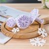 Molde de azúcar con forma de copo de nieve, molde navideño de primavera, molde para cortar galletas, pasteles, herramientas para hornear en casa, paquete de 3