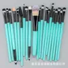 Novo Conjunto de 20 Pincéis para Maquiagem dos Olhos Mais Vendido Transfronteiriço, Pincel para Sombra, Pincel para Sobrancelha, Design Neutro Sem Logo, Ferramentas de Maquiagem