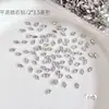 2*3.5mm decorações para nail art de zircônia cúbica em formato de losango com base plana, gemas de floco de neve deslumbrantes e da moda, acessórios de unha usáveis