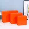 Caja abatible naranja, caja grande para cosméticos, caja de regalo de cumpleaños, caja de regalo de alta gama, caja de perfume, venta al por mayor