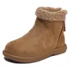 Botas de Nieve para Niñas con Forro Polar Adicional y Algodón Engrosado 2026 Nuevo Estilo Otoño/Invierno Botas de Algodón Cálido con Piel para Bebé Botas Cortas para Niños