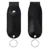 Estuche de Cuero para Spray con Llavero, Bolsa de Maquillaje de Viaje para Spray, Bolsa de Labiales para Mujer, Estuche Portátil para Botella de Spray