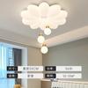 Lámpara de techo estilo crema francesa para dormitorio principal, romántica, con protección para los ojos, para sala de estar, lámparas colgantes, ambiente moderno y sencillo, Zhongshan