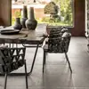Mesa y Silla de Exterior Ocio Patio Villa Jardín Exterior Piso Superior Loft Terraza Balcón de Celebridad de Internet Creativo Mesa y Silla de Comedor